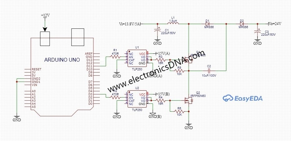 Experimental DC-DC Boost Converter using Flying Capacitor Topology 