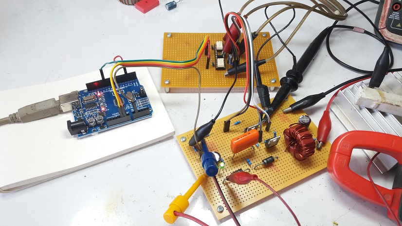Experimental DC-DC Boost Converter using Flying Capacitor Topology