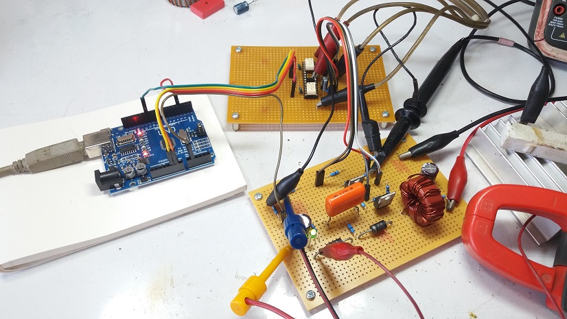 Experimental DC-DC Boost Converter using Flying Capacitor Topology 