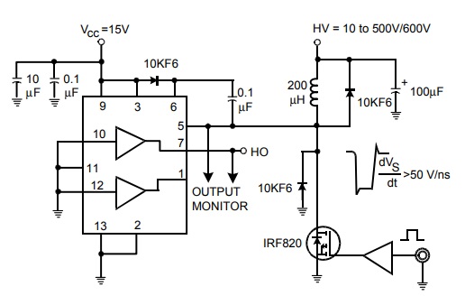 Basic use of IR2110 for High voltage MOSFET driver