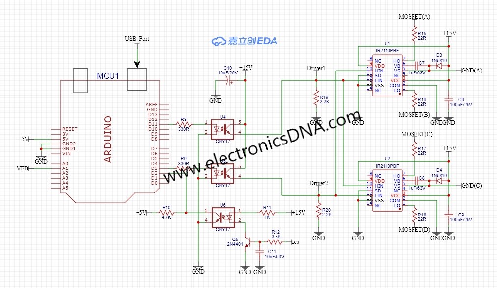 Arduino based Full-Bridge Converter Topology with Switching Mode Power supply