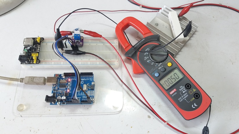 Arduino Control INA219 I2C interface DC Current and Voltage Sensor Module