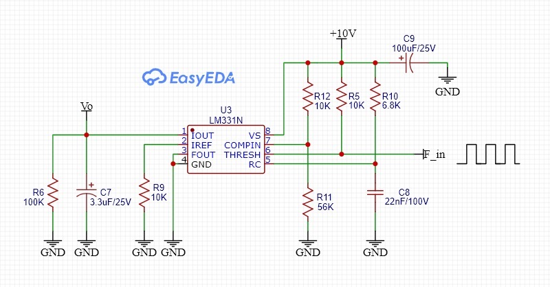 Precision Voltage-to-Frequency and Frequency-to-Voltage Converters by using LM331N