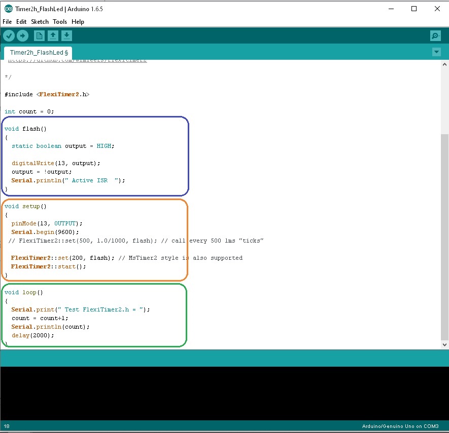 Simple MsTimer2.h Arduino Library with Ardino UNO