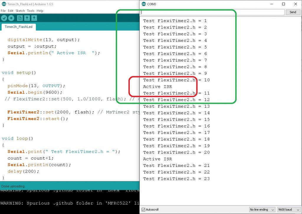 Simple MsTimer2.h Arduino Library with Ardino UNO