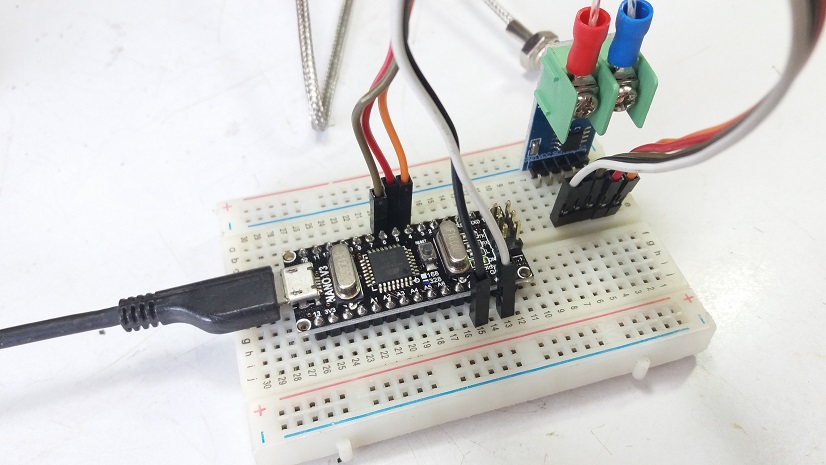 Arduino Control MAX6675 Module K-Type Thermocouple