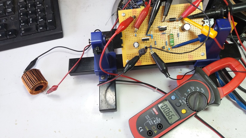 Prototype DC-DC Boost converter Control by using LM2575T-5.0 P+