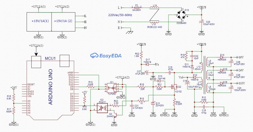 Voltage Mode Control Flyback Converter SMPUS Based on Arduino