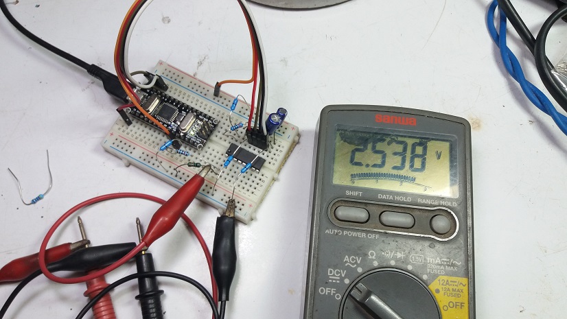 MCP3208 ADC Converter 12-Bit SPI with Arduino NANO