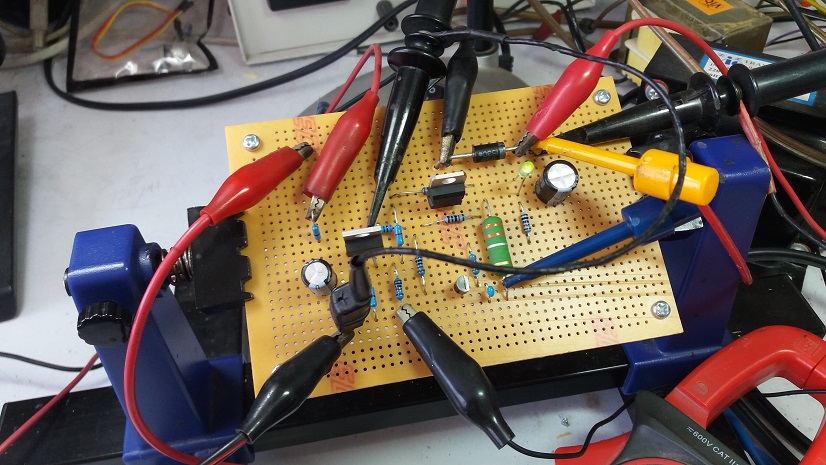 Prototype DC-DC Boost converter Control by using LM2575T-5.0 P+