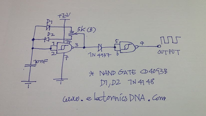 Simple and Low Cost PWM Signal Generator by Using CD4093B