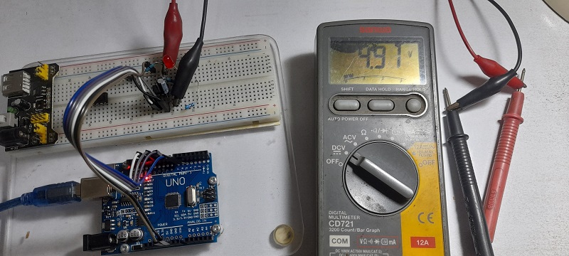 MCP41010 Digital Potentiometer with Arduino UNO
