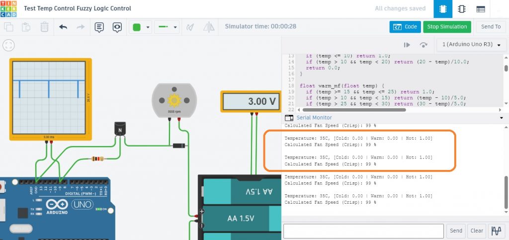 Simple Temperature Control by using Fuzzy Logic Control Based on Arduino