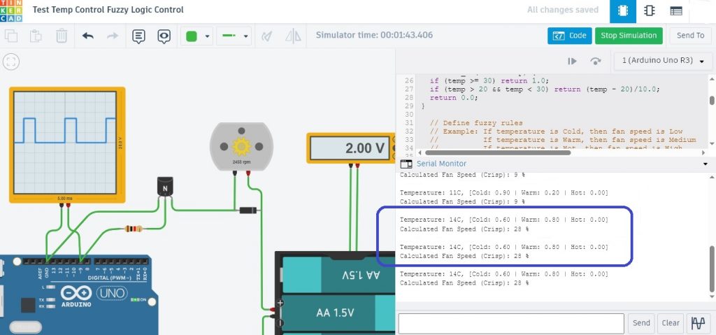 Simple Temperature Control by using Fuzzy Logic Control Based on Arduino