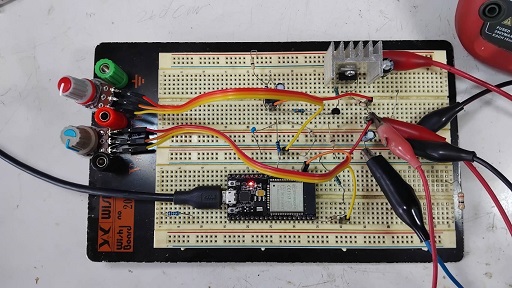 ESP32 DAC and ADC Control DC Power Supply