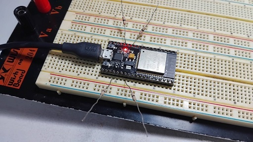 ESP32 Capacitive Touch Sensor with LED Dimmer