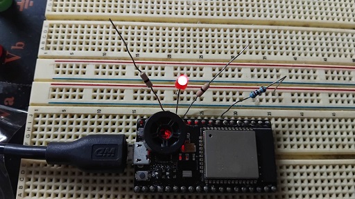 ESP32 Capacitive Touch Sensor with LED Dimmer