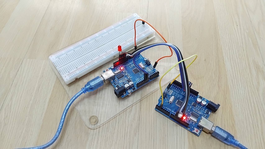 Arduino to Arduino by using SPI Communication