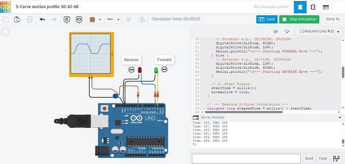 Simple S-Curve Motion Profile Based on Arduino UNO