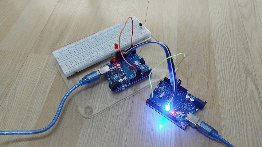 Arduino to Arduino by using SPI Communication