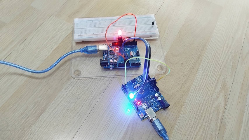 Arduino to Arduino by using SPI Communication