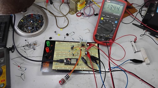 Prototype ESP32 DAC Control DC Power Supply 0-20V/1A