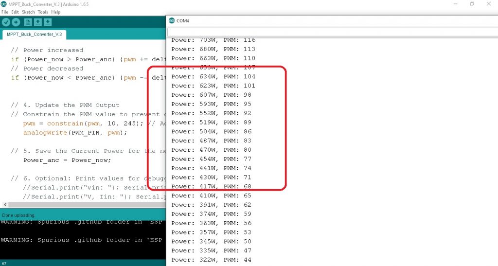 Simple MPPT DC-DC Boost Converter with Arduino MEGA1280