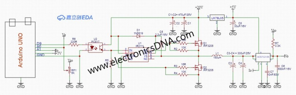 PFM Mode DC-DC Synchronous Buck Converter Using Arduino UNO