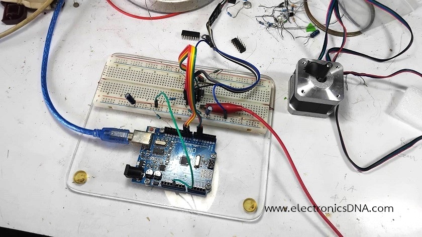 Arduino Based FOC Controller Two-Phase Bipolar Stepper Motor with IC L293D [LEP]