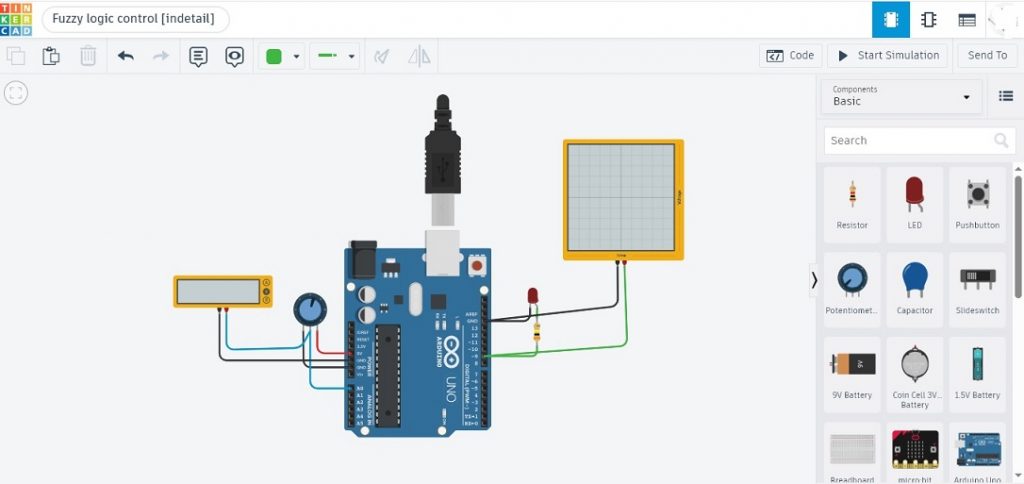 Simple Mamdani-style Fuzzy Logic Controller with Arduino UNO