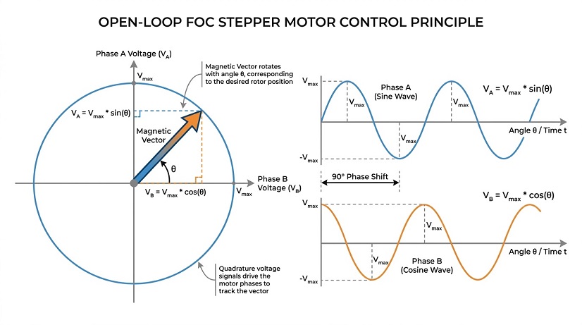 Arduino Based FOC Controller Two-Phase Bipolar Stepper Motor with IC L293D