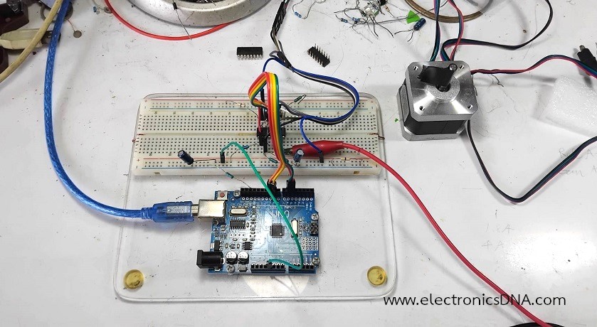 Arduino Based FOC Controller Two-Phase Bipolar Stepper Motor with IC L293D [EP1]